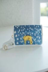Garland Blue and White Les Touches Clear Stadium Bag with Gator