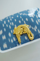 Garland Blue and White Les Touches Clear Stadium Bag with Gator