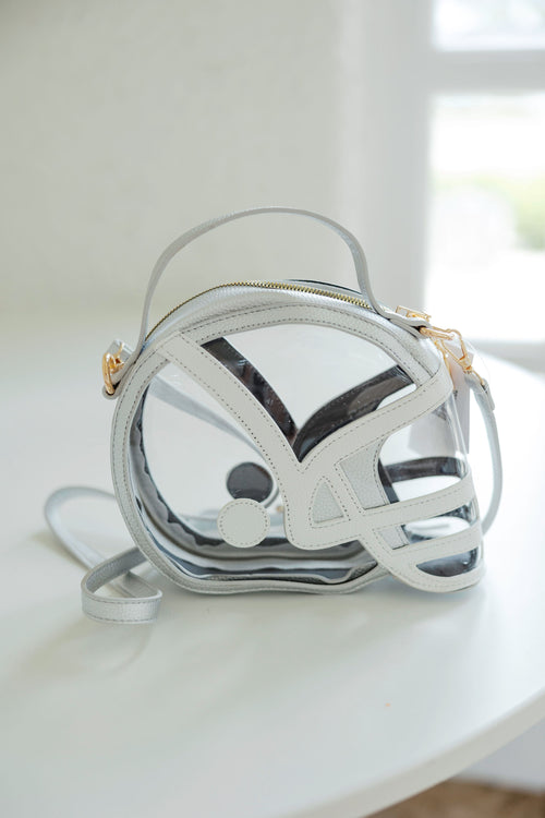 Helmet Clear Bag in Silver