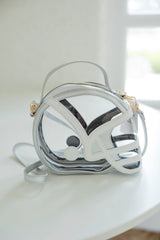 Helmet Clear Bag in Silver