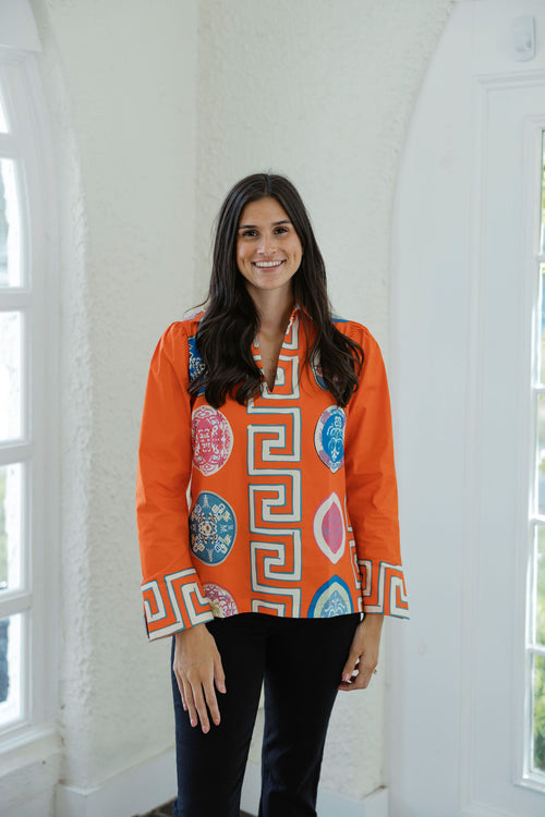 House of MBR Greek Revival Lana Relaxed Shirt
