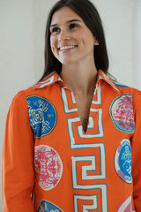 House of MBR Greek Revival Lana Relaxed Shirt