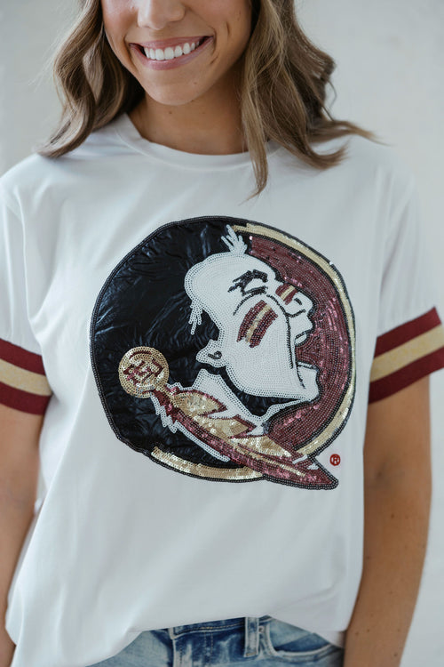 Brianna Cannon Florida State Sparkle Logo T-Shirt