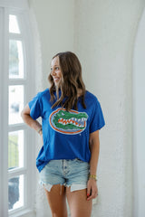 Queen of Sparkles Gingham Mascot Tee