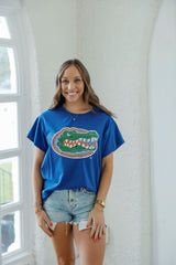 Queen of Sparkles Gingham Mascot Tee