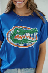 Queen of Sparkles Gingham Mascot Tee