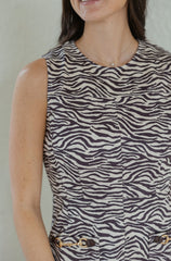 Entro Brown Zebra Mini Dress