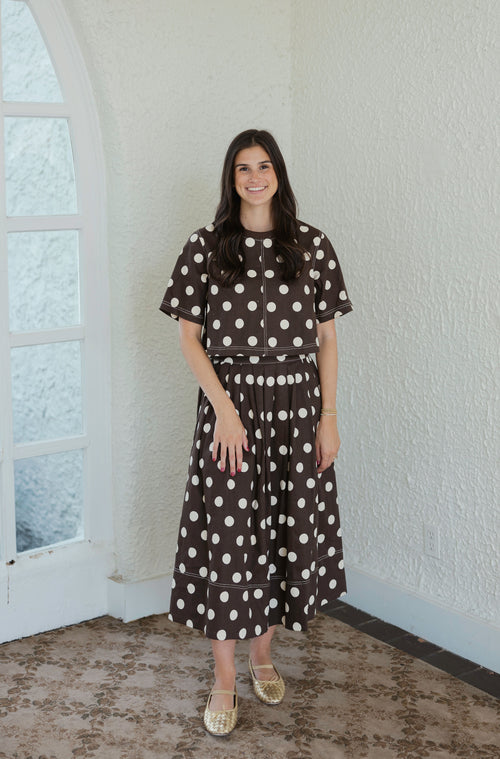 Entro Sweet Spots Top in Brown