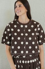 Entro Sweet Spots Top in Brown