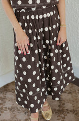 Entro Sweet Spots Skirt in Brown