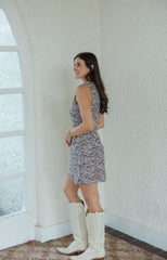 Entro Brown Zebra Mini Dress