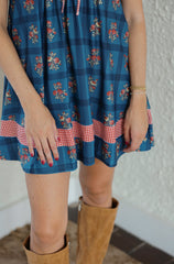 Smith & Quinn Emme Dress in Camellia Plaid Porcelain