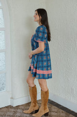 Smith & Quinn Emme Dress in Camellia Plaid Porcelain