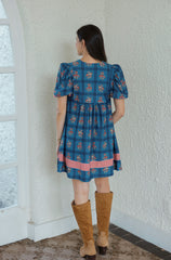 Smith & Quinn Emme Dress in Camellia Plaid Porcelain