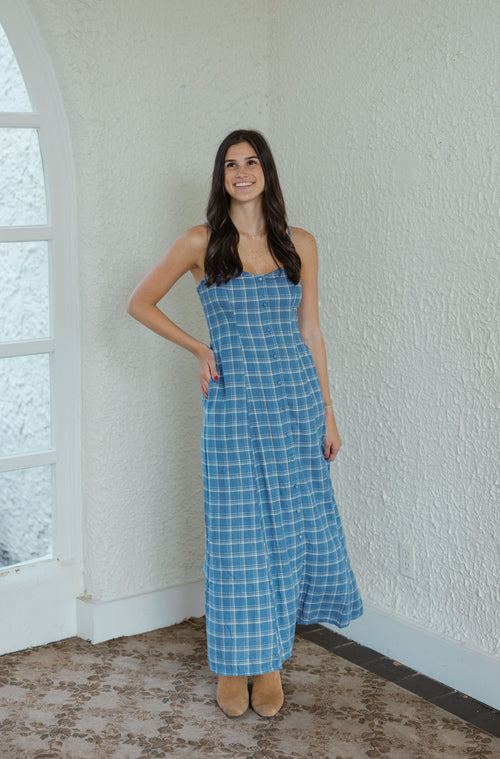 Z-Supply Angel Eyes Plaid Maxi Dress