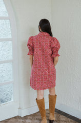 Taylor Tillman Veronica Dress in Pink Tile