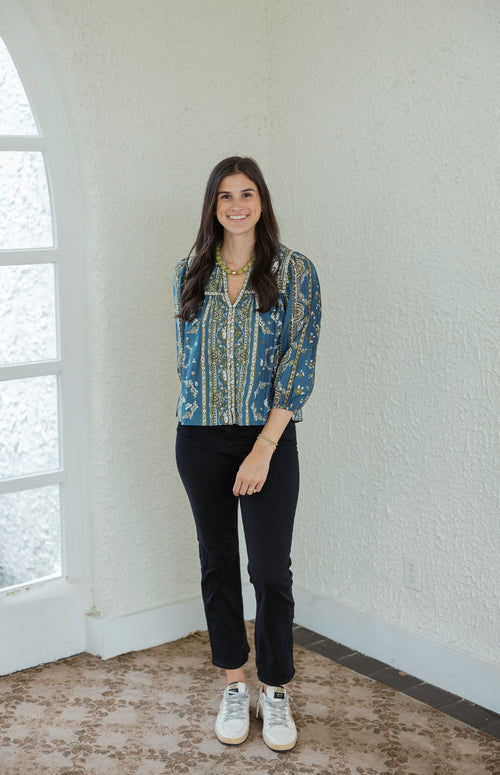Cleobella Imogen Top in Fioren Print