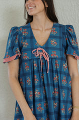 Smith & Quinn Emme Dress in Camellia Plaid Porcelain