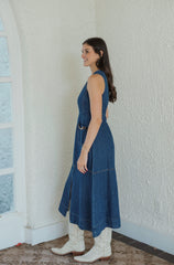 Entro Denim A-Line Midi Dress