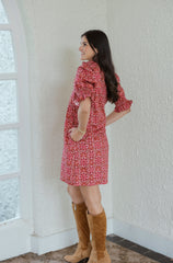 Taylor Tillman Veronica Dress in Pink Tile