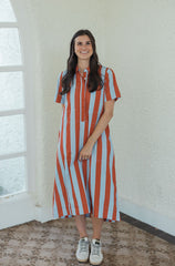 Livro City Dress in Hearth Stripe