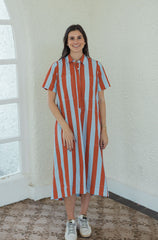 Livro City Dress in Hearth Stripe