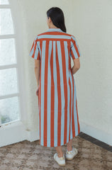 Livro City Dress in Hearth Stripe