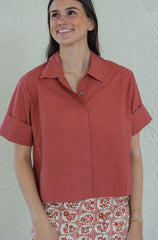 Livro Club Shirt in Cinnabar