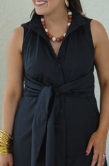 Jade Melody Tam Black Wrap Maxi Dress
