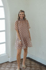 Entro Polka Dot Mini Slip Dress
