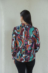Crosby by Mollie Burch Lyla Blouse Color Current