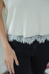 The Annabelle White Lace Top