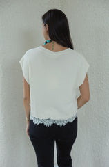 The Annabelle White Lace Top