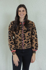 Crosby by Mollie Burch Colson Cardigan in Leopard