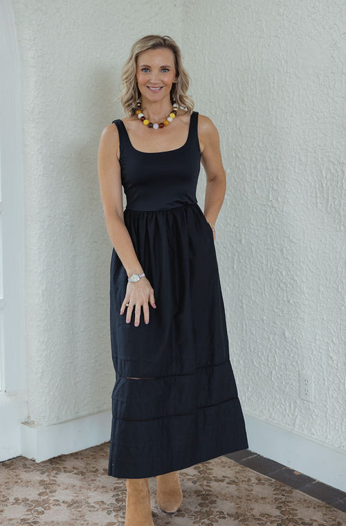 Z-Supply Johanna Midi Dress in Black