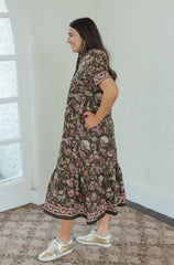The Lawson Green Paisley Midi Dress