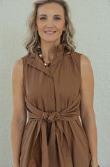 Jade Melody Tam Brown Wrap Maxi Dress