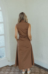 Jade Melody Tam Brown Wrap Maxi Dress