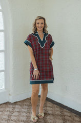 Entro Red Tartan Mini Dress