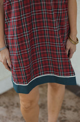 Entro Red Tartan Mini Dress