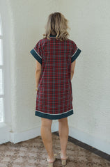 Entro Red Tartan Mini Dress