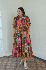Karlie Floral Frame Kiki Tired Maxi Dress