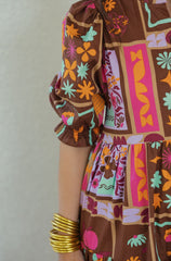 Karlie Floral Frame Kiki Tired Maxi Dress