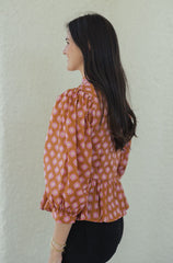 Entro Pink Floral Peplum Top