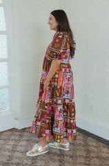 Karlie Floral Frame Kiki Tired Maxi Dress