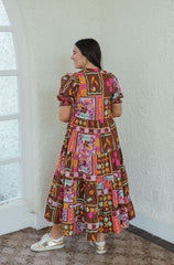 Karlie Floral Frame Kiki Tired Maxi Dress