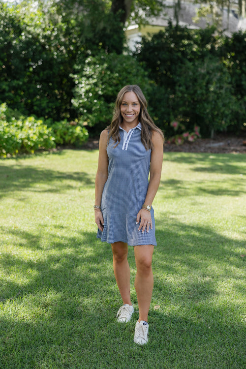 Smith & Quinn Gracie Dress in Navy Gingham