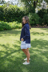 Smith & Quinn Molly Skort in White English Flower