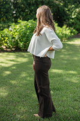 Pistola Penny High Rise Wide Leg Jean in Mocha