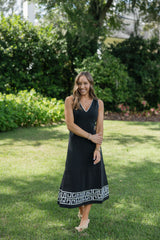 Emily McCarthy Cleo Dress in Black Stretch Knit